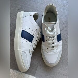 Axel Arigato White and Navy Men's Sneakers